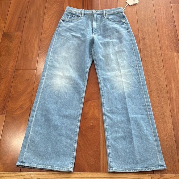 NWT MOTHER Women's The Lasso Sneak Wide Leg Jeans Size 29 - Picture 4 of 14